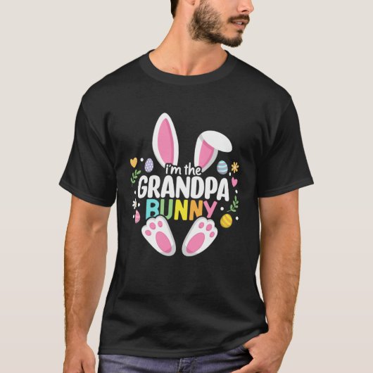 Easter Grandpa Bunny Papa Happy Easter Day Family  Tシャツ (正面)