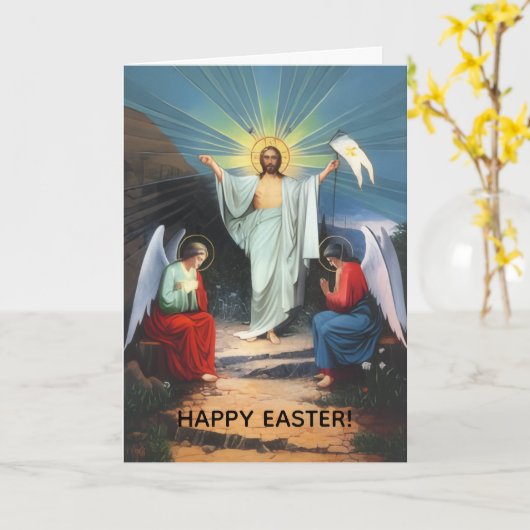 Easter Greeting Card カード (黄色い花)