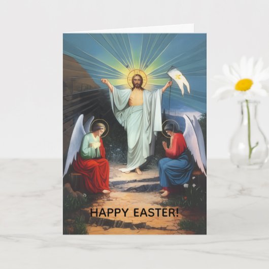 Easter Greeting Card カード (小さな植物)