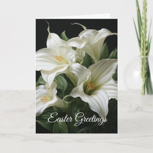 Easter Greeting Card Easter Lily カード (正面)