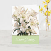 Easter Greeting Card Easter Lily カード (黄色い花)