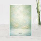 Easter Greeting Card Floral Spring Elegant サンキューカード (裏面)
