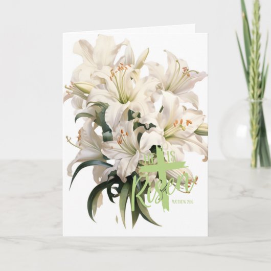 Easter Greeting Card Lily カード (正面)