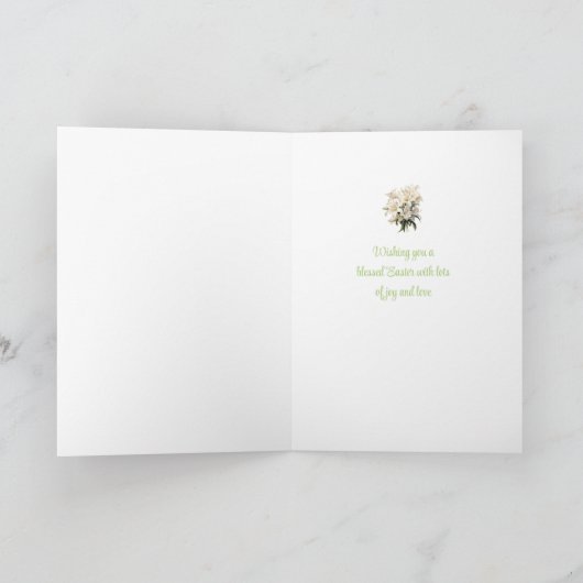 Easter Greeting Card Lily カード (内部)