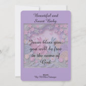 Easter Greeting Card with two little bunnies シーズンカード (裏面)