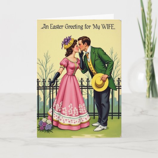 Easter Greeting For My Wife Card カード (正面)