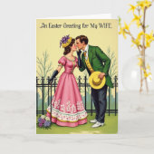 Easter Greeting For My Wife Card カード (黄色い花)