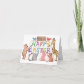 Easter Greeting Painted by Animals カード (正面)