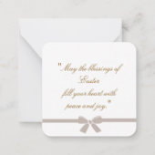 Easter greetings ノートカード (裏面)