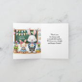 Easter Greetings for Teacher From Kids  シーズンカード (内部)