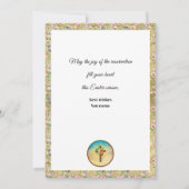 EASTER He Is Risen CHURCH SERVICES Customized 案内状 (裏面)