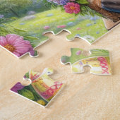 Easter Highland Cow ジグソーパズル (側面)