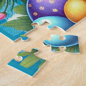Easter Highland Cow Jigsaw Puzzle ジグソーパズル (側面)