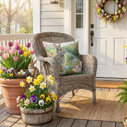 Easter Holiday Rabbit Nature  アウトドアクッション