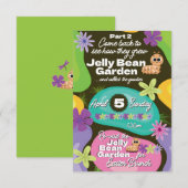 Easter Invitation Jelly Bean Garden Party Part 2 招待状 (正面/裏面)