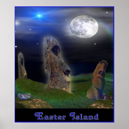 Easter Island poster ポスター (正面)