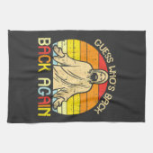 Easter Jesus Guess Whos Back Religious Christian キッチンタオル (横)