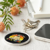 Easter Jesus Guess Whos Back Religious Christian キーホルダー (側面)