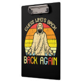 Easter Jesus Guess Whos Back Religious Christian クリップボード (左)