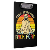 Easter Jesus Guess Whos Back Religious Christian クリップボード (右)