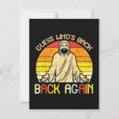 Easter Jesus Guess Whos Back Religious Christian シーズンカード (正面)