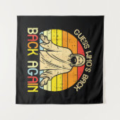 Easter Jesus Guess Whos Back Religious Christian タペストリー (正面(横))