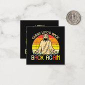 Easter Jesus Guess Whos Back Religious Christian ノートカード (正面/裏面インサイチュ)