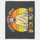 Easter Jesus Guess Whos Back Religious Christian フリースブランケット (正面)