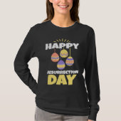 Easter Jesus Happy Resurrection Day Sunday Egg Rab Tシャツ (正面)