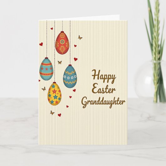 Easter Joy Granddaughter Card カード (正面)