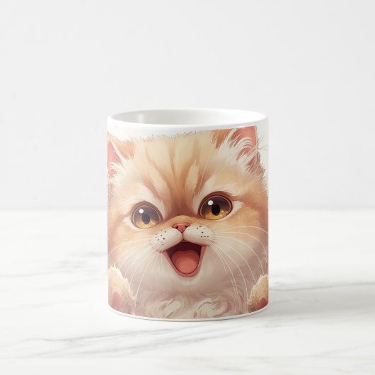 “Easter Joy Persian Kitty" Adorable Persian Cat コーヒーマグカップ (中央)