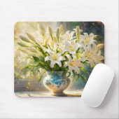 Easter Lilies & Vase マウスパッド (マウス)