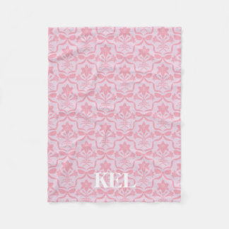 Easter Lily Monogram Blanket フリースブランケット