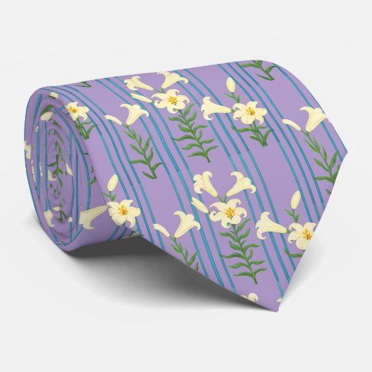 Easter Lily Neck Tie ネクタイ (ロール)