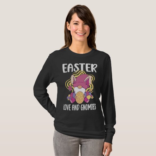 Easter Love and Gnomies  easter easters day Tシャツ (正面フル)