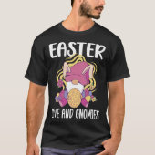Easter Love and Gnomies  easter easters day Tシャツ (正面)