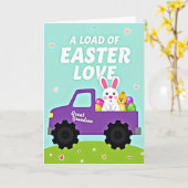 Easter Love Grandson Truck Card カード (黄色い花)