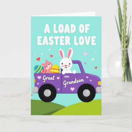 Easter Love Great Grandson Card カード (正面)
