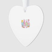 Easter Mama Bunny Ears Coquette Bow Easter Rabbit  オーナメント (正面)