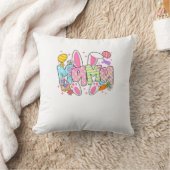 Easter Mama Bunny Ears Coquette Bow Easter Rabbit  クッション (ブランケット)