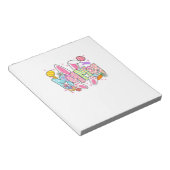 Easter Mama Bunny Ears Coquette Bow Easter Rabbit  ノートパッド (アングル)