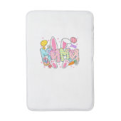 Easter Mama Bunny Ears Coquette Bow Easter Rabbit  バスマット (正面縦)