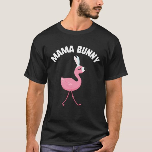 Easter Mama Bunny Flamingo Mm Grandma Bunny Kids Tシャツ (正面)
