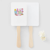 Easter Mimi Bunny Ears Coquette Bow Easter Rabbit  ハンドファン (正面&裏面)