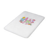 Easter Mimi Bunny Ears Coquette Bow Easter Rabbit  バスマット (アングル)