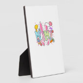 Easter Mimi Bunny Ears Coquette Bow Easter Rabbit  フォトプラーク (側面)