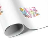 Easter Mimi Bunny Ears Coquette Bow Easter Rabbit  ラッピングペーパー (ロールコーナー)