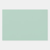Easter Mint Green Ginham ラッピングペーパーシート (正面2)