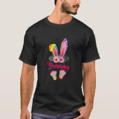 Easter Mothers Day Grammy Tie Dye Bunny Rabbit Flo Tシャツ (正面)