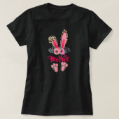 Easter Mothers Day Mother Leopard Bunny Rabbit Tシャツ (デザイン正面)
